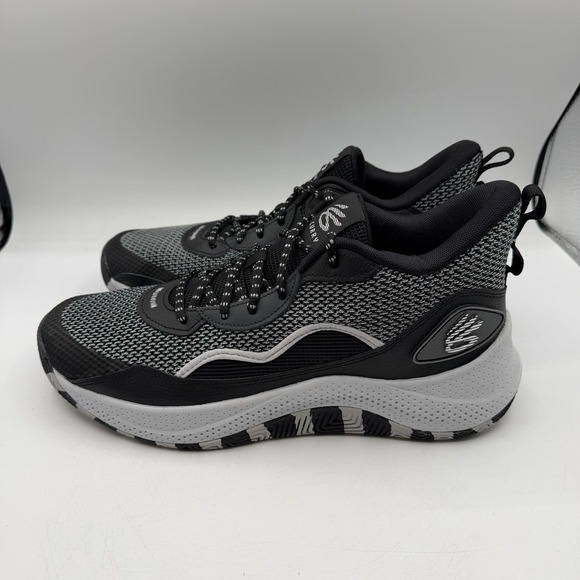 Under Armour Curry 3Z 24 Basketball Shoes Mens 12 Black Grey Sneaker 3027626-001 - Picture 6 of 10